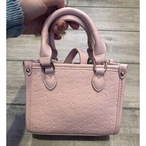 TLK LIfestyle Pretty in PInk Mini Logo Tote Purse Londyn Henry